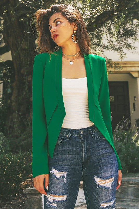 Spring Green Blazer Sapphire Emerald